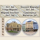 Bratislava :: 2in1 Set Fridge Magnets