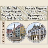 Bratislava :: 2in1 Set Fridge Magnets 15