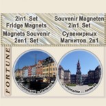 Copenhagen :: 2in1 Set Fridge Magnets 5